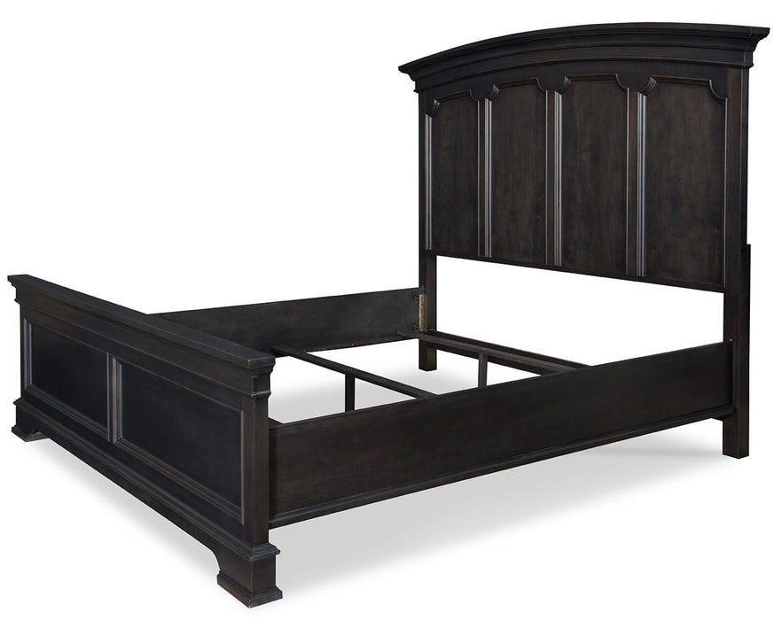 Legacy Classic Townsend King Arched Panel Bed in Dark SepiaK