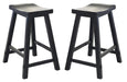 Liberty Furniture Creations II 30 Inch Sawhorse Barstool in Black (Set of 2) image
