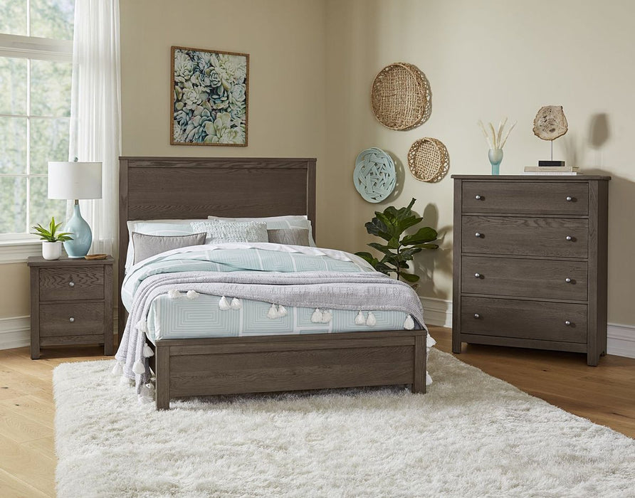 Vaughan Bassett Fundamentals Full Panel Bed in Grey