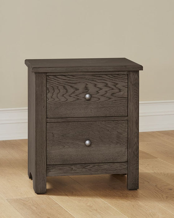 Vaughan Bassett Fundamentals 2 Drawer Nightstand in Grey