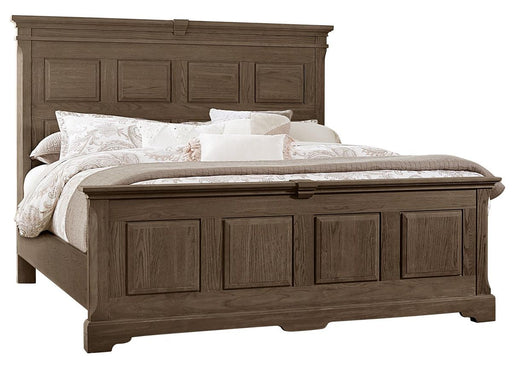 Vaughan-Bassett Heritage Cal King Mansion Bed in Cobblestone Oak image