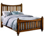 Vaughan-Bassett Maple Road Queen Slat Poster Bed in Antique Amish image