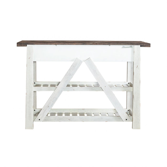 Farmhouse Server in White/Oak image