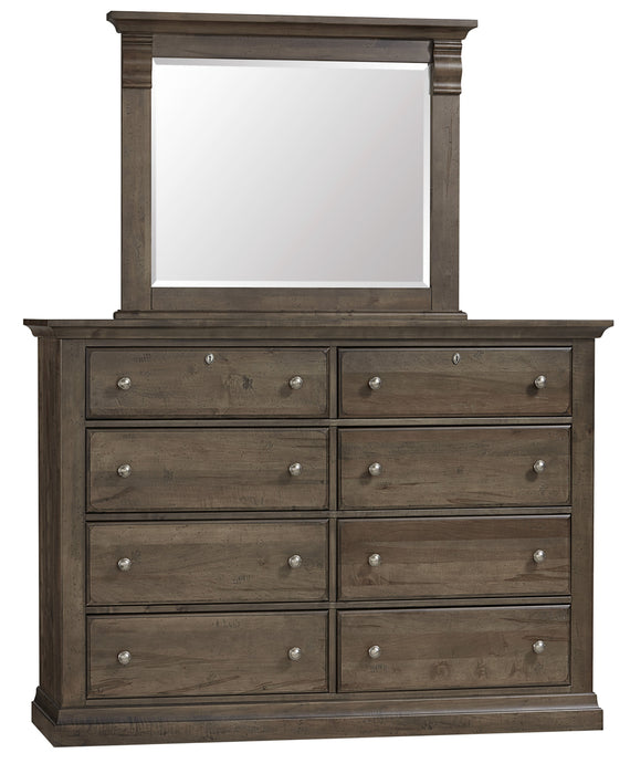 Vaughan Bassett Carlisle Corbel Mirror in Dark Sable