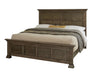 Vaughan Bassett Carlisle King Window Pane Bed in Dark Sable image