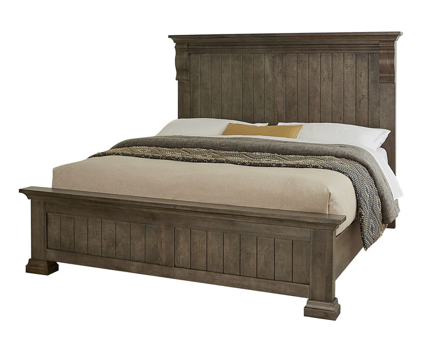 Vaughan Bassett Carlisle King Corbel Bed in Dark Sable image