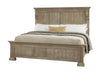 Vaughan Bassett Carlisle Queen Corbel Bed in Natural Grey image