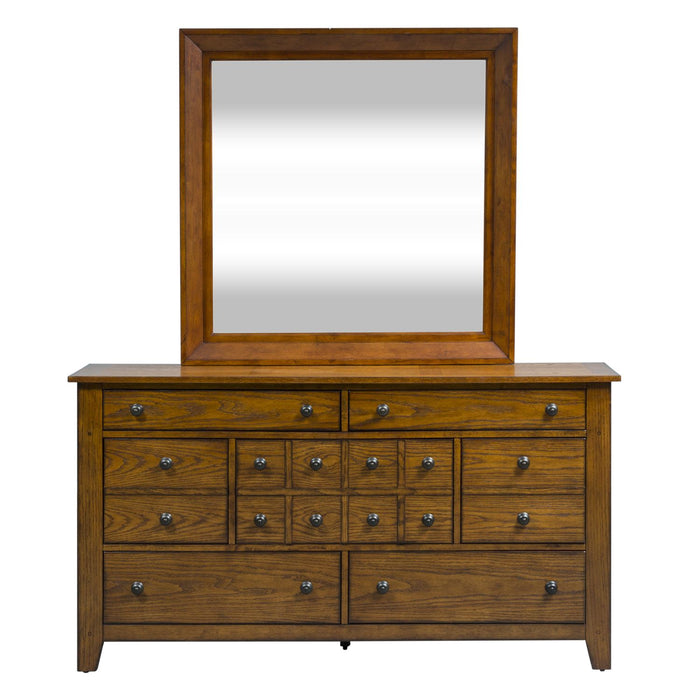 Grandpas Cabin King California Sleigh Bed, Dresser & Mirror, Chest, Night Stand