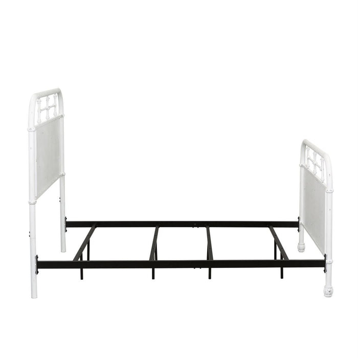 Liberty Furniture Vintage Series Twin Metal Bed in Antique White