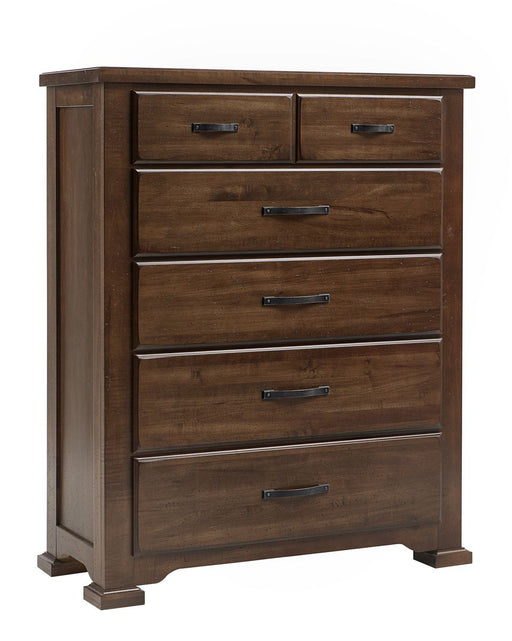 Vaughan-Bassett Joinery 5 Drawer Chest in Natural Oak image