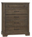 Vaughan Bassett Yosemite 5 Drawer Chest in Smoke image