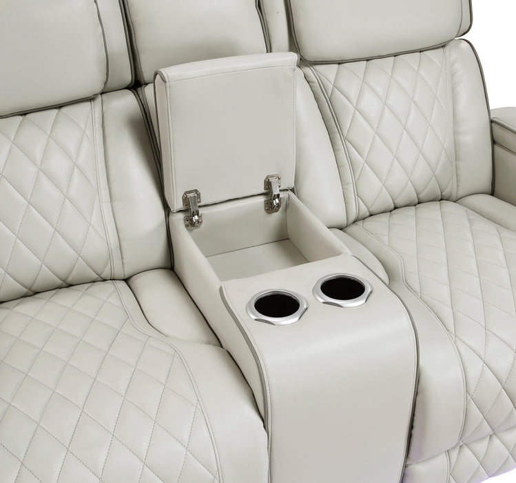 Fairway Power Double Reclining Love Seat With Center Console