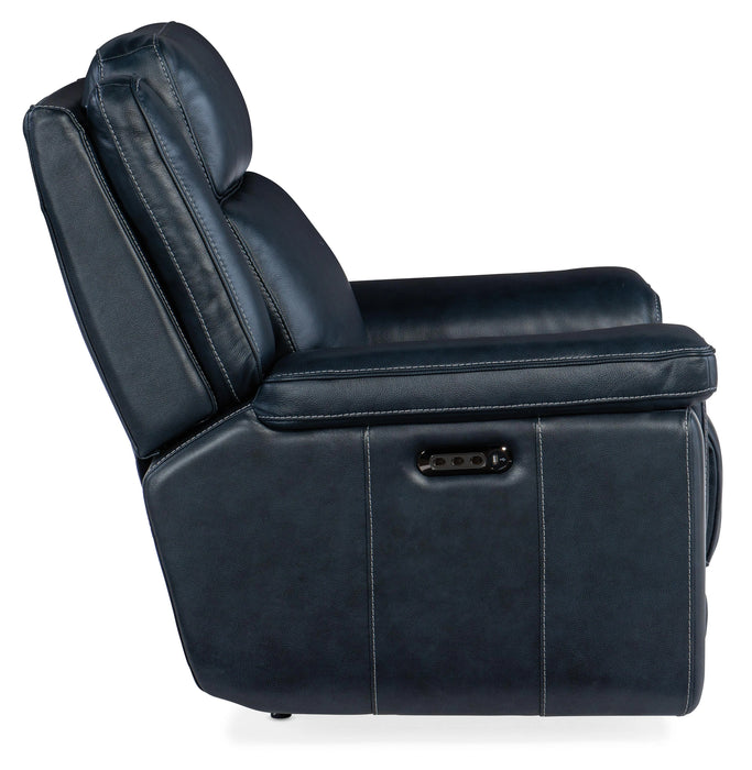 Montel Lay Flat Power Recliner with Power Headrest & Lumbar - SS705-PHL1-047