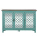 Kensington 3 Door Accent Cabinet in Turquoise image