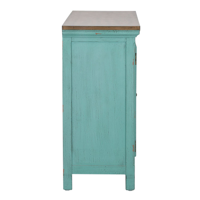 Kensington 3 Door Accent Cabinet in Turquoise image