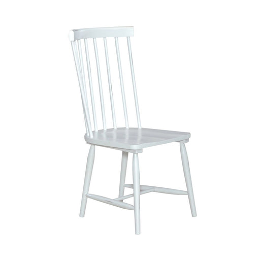Liberty Furniture Capeside Cottage Spindle Back Side Chair (Set of 2) in Porcelain White image