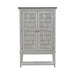 River Place Bar Cabinet in Riverstone White & Tobacco EST SHIP TIME APPX 4 WEEKS image
