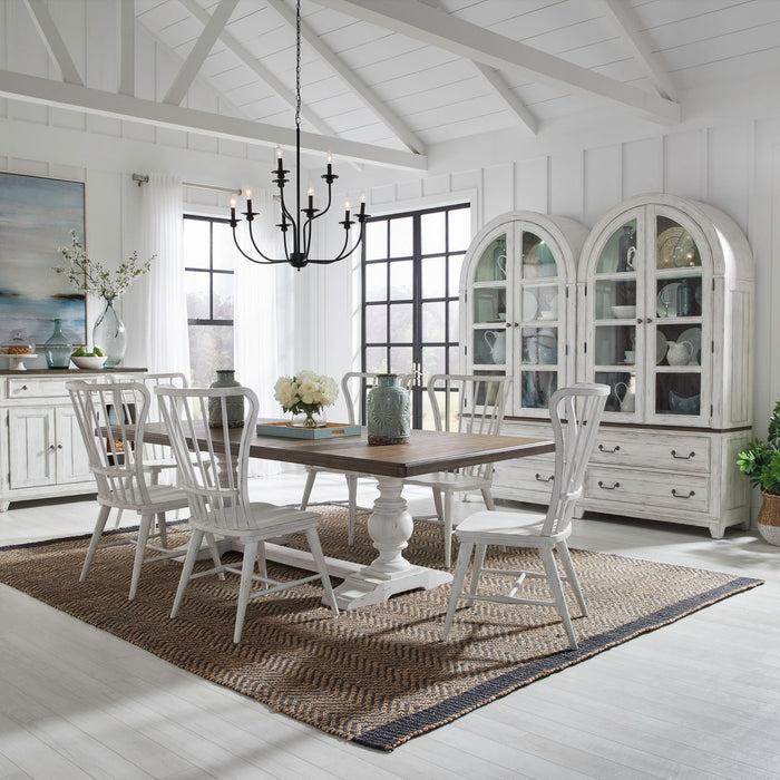 River Place 7 Piece Trestle Table Set image