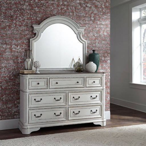 Magnolia Manor Uph Bed, Dresser & Mirror, Chest image