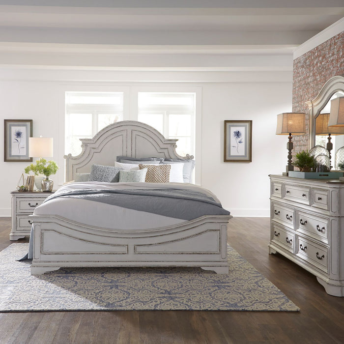 Magnolia Manor Queen Panel Bed, Dresser & Mirror, Night Stand image