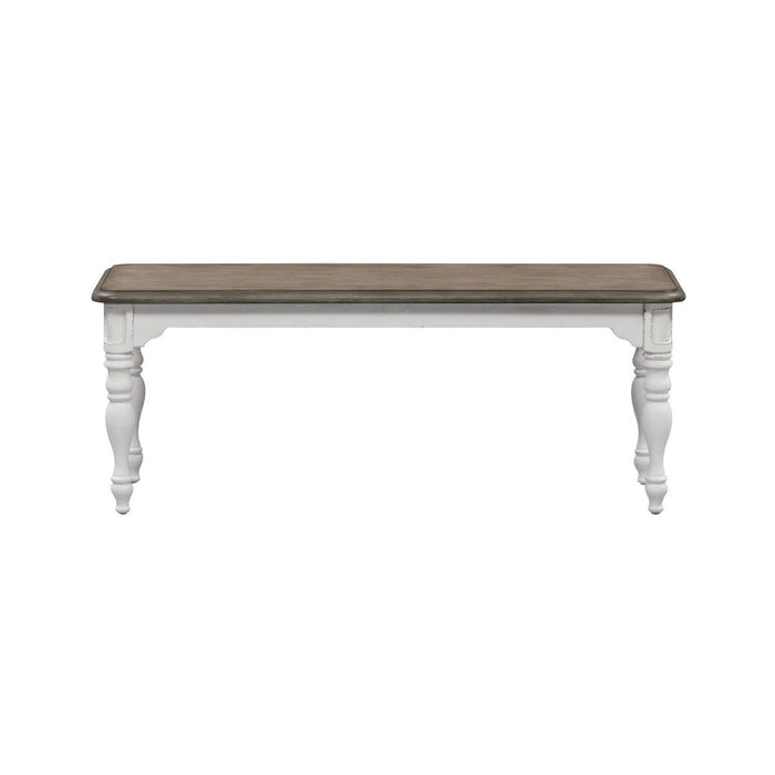 Liberty Furniture Magnolia Manor Dining Bench (RTA) in Antique White