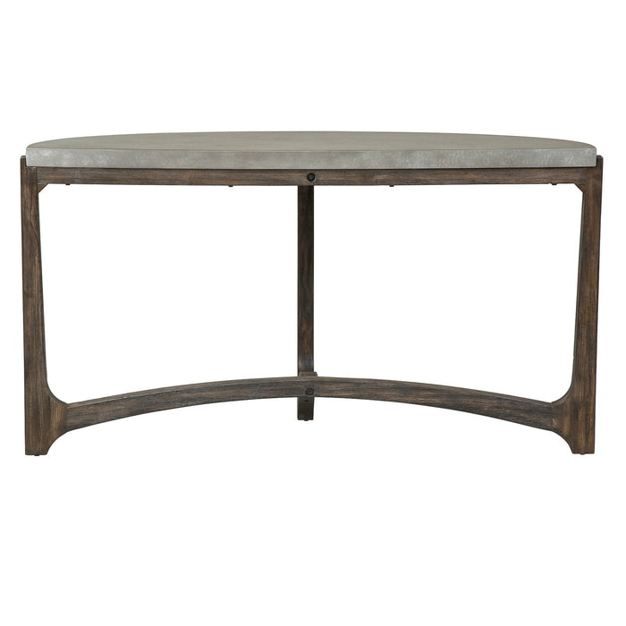 Cascade Sofa Table in Wire Brush Rustic Brown image