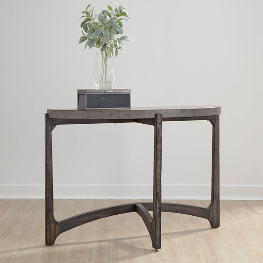 Liberty Furniture Cascade Sofa Table in Wire Brush Rustic Brown image