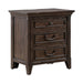 Paradise Valley Nightstand with Charging Station in Saddle Brown image