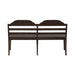 Paradise Valley Ladder Back Bench in Saddle Brown image
