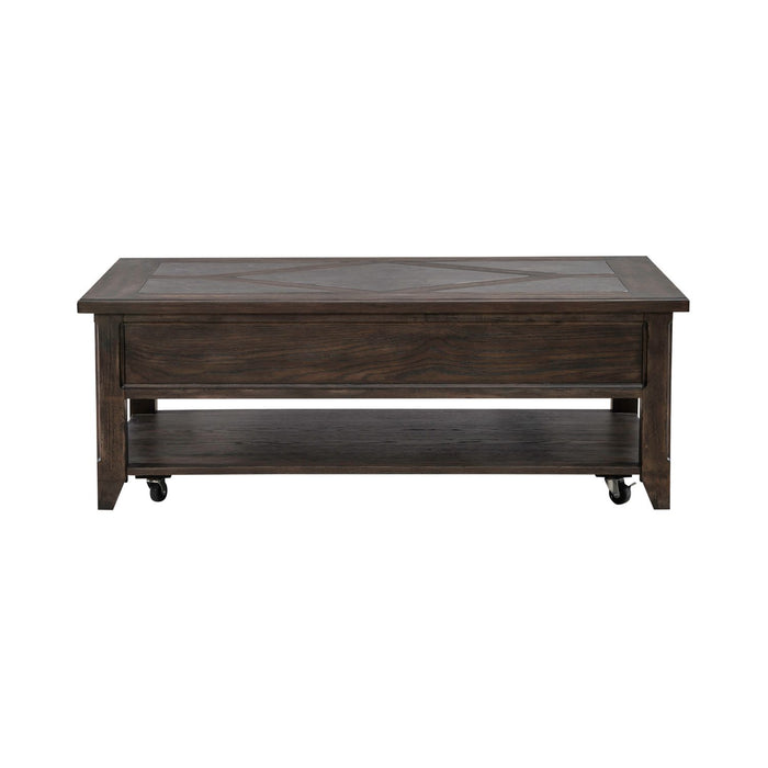 Paradise Valley Rectangular Cocktail Table in Saddle Brown image