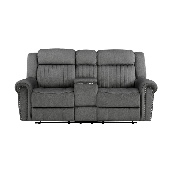 Brennen Double Reclining Love Seat With Center Console
