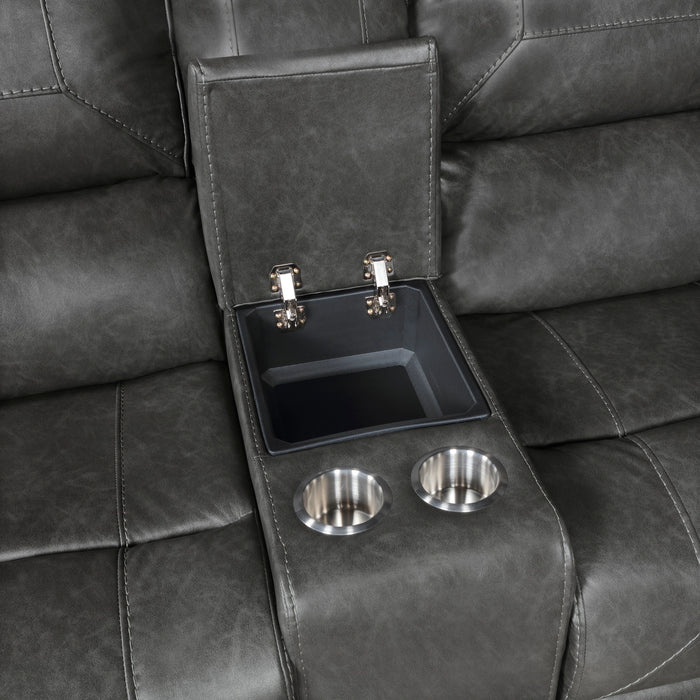 Newnan Double Glider Reclining Love Seat With Center Console