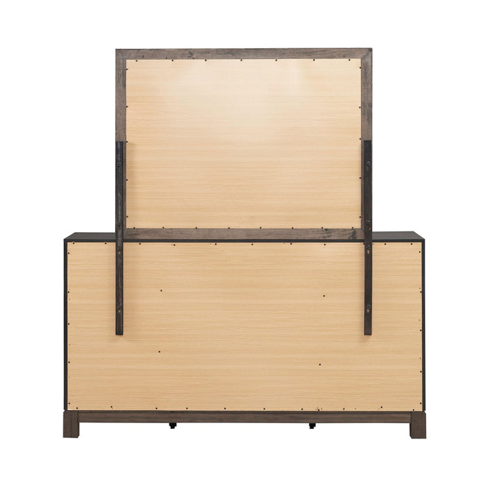 Modern Edge Dresser & Mirror image