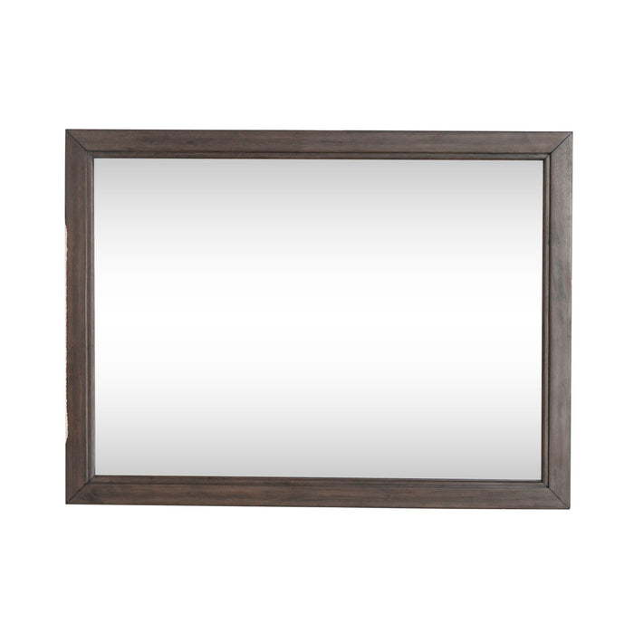 Modern Edge Landscape Mirror in Caffe image