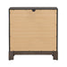Modern Edge Nightstand w/ Charging Station in Caffe image