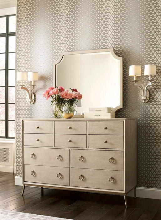 American Drew Lenox Ventura 10 Drawer Dresser Rich Clear Lacquer