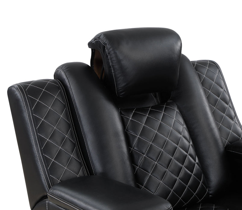 Radiant Pw D. Recln Loveseat W/ Console