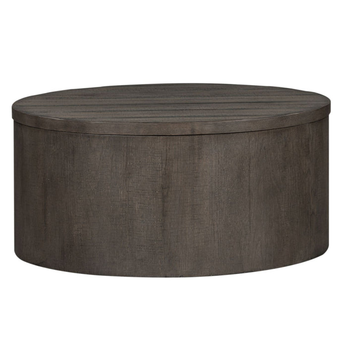 Modern Farmhouse Drum Cocktail Table