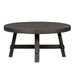Modern Farmhouse Splay Leg Round Cocktail Table in Dusty Charcoal image