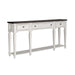 Liberty Furniture Allyson Park 72" Hall Table in Wirebrushed White with Charcoal Top EST SHIP TIME APPX 4 WEEKS image