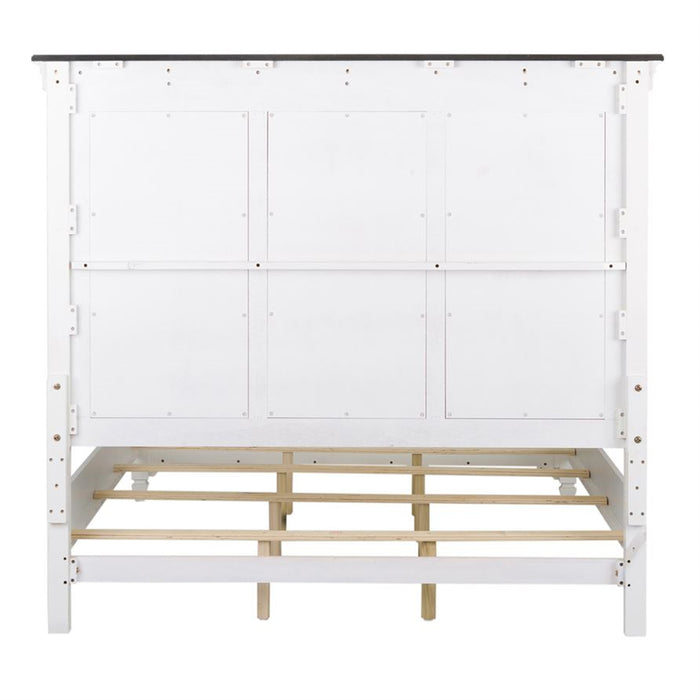 Liberty Furniture Allyson Park Full Panel Bed in Wirebrushed White