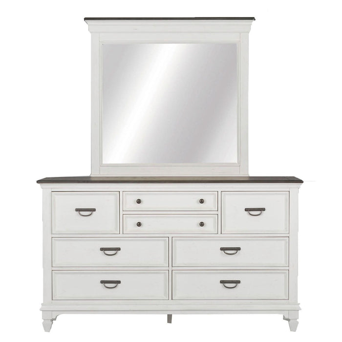 Allyson Park Queen Panel Bed, Dresser & Mirror