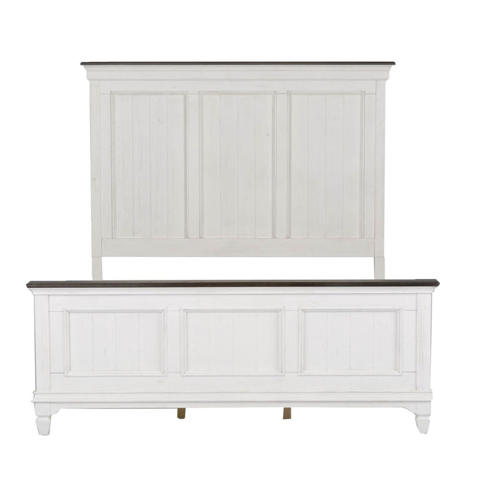 Allyson Park Queen Panel Bed, Dresser & Mirror, Chest, Night Stand