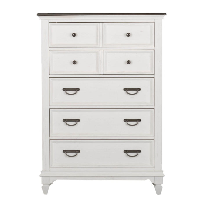 Allyson Park Panel Bed, Dresser & Mirror, Chest, Night Stand image