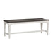 Allyson Park Wood Seat Bench in Wirebrushed White image