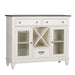 Allyson Park Buffet in White with Charcoal image