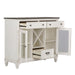 Allyson Park Buffet in White with Charcoal image