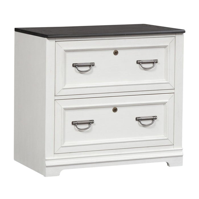 Allyson Park Bunching Lateral File Cabinet in Wirebrushed White