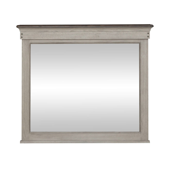 Ivy Hollow Landscape Mirror in Weathered Linen image