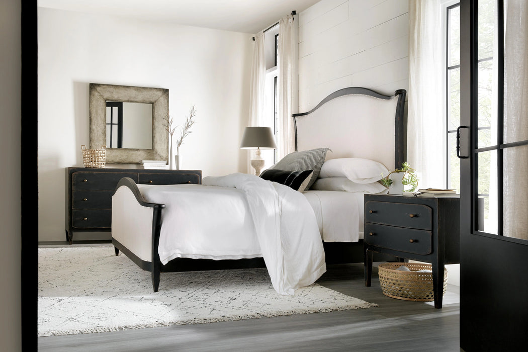 Ciao Bella King Upholstered Bed- Black